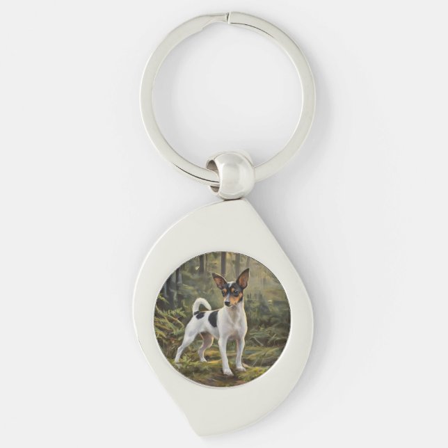 Chaveiro Terrier Fox de Brinquedo (Frente)