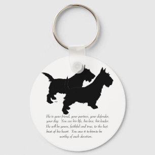 Chaveiro Terriers Escoceses Lembrança - Cães MACHOS