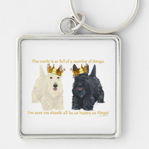 Chaveiro Terriers Escoceses Pensamentos Felizes