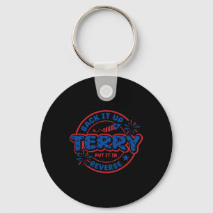 Chaveiro Terry Colocou No Verso 4 De Julho Fir