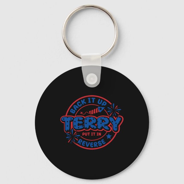 Chaveiro Terry Colocou No Verso 4 De Julho Fir (Frente)
