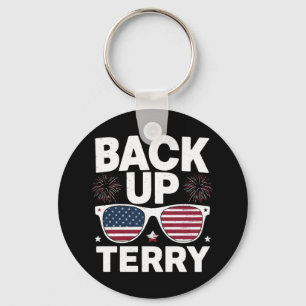 Chaveiro Terry Engraçado de Cima Patriótico de Fogo de Arti