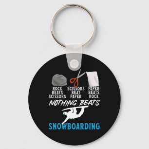 Chaveiro Tesoura De Papel Rock Nada Bate No Snowboard