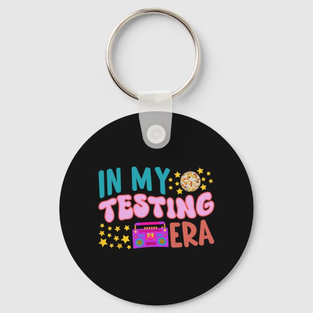 Chaveiro Teste de Groovy para Estudantes da Minha Era de Te (Frente)