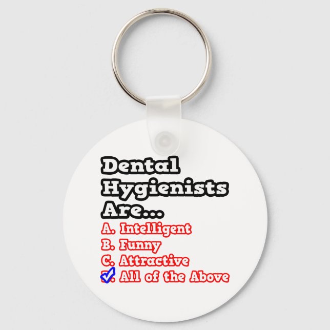Chaveiro Teste de Higienista Dental...Piada (Frente)