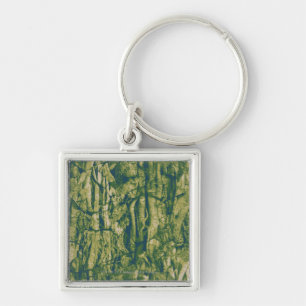 Chaveiro Teste padrão da camuflagem do latido de árvore