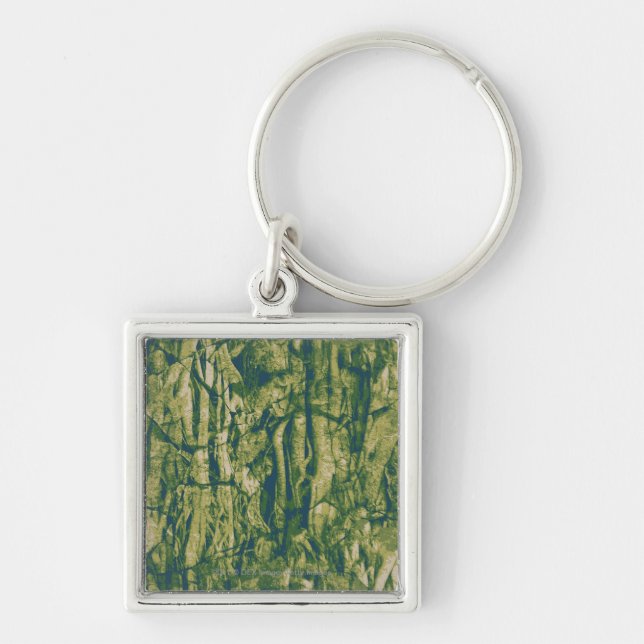 Chaveiro Teste padrão da camuflagem do latido de árvore (Frente)