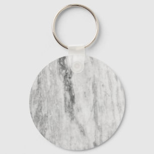 Chaveiro Teste padrão de mármore branco e cinzento da