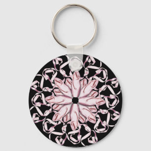 Chaveiro Teste padrão do balé (rosa)
