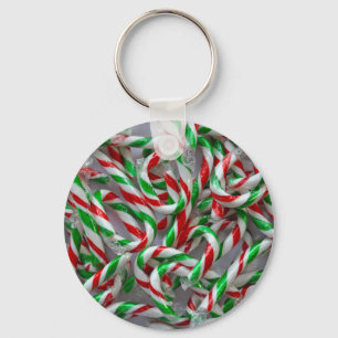 Chaveiro Teste padrão do bastão de doces do Natal
