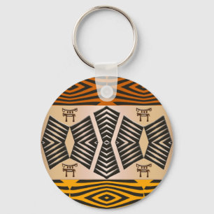Chaveiro teste padrão tribal africano étnico