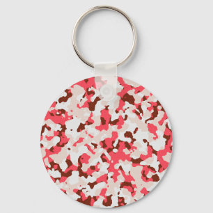 Chaveiro Teste padrão vermelho da camuflagem