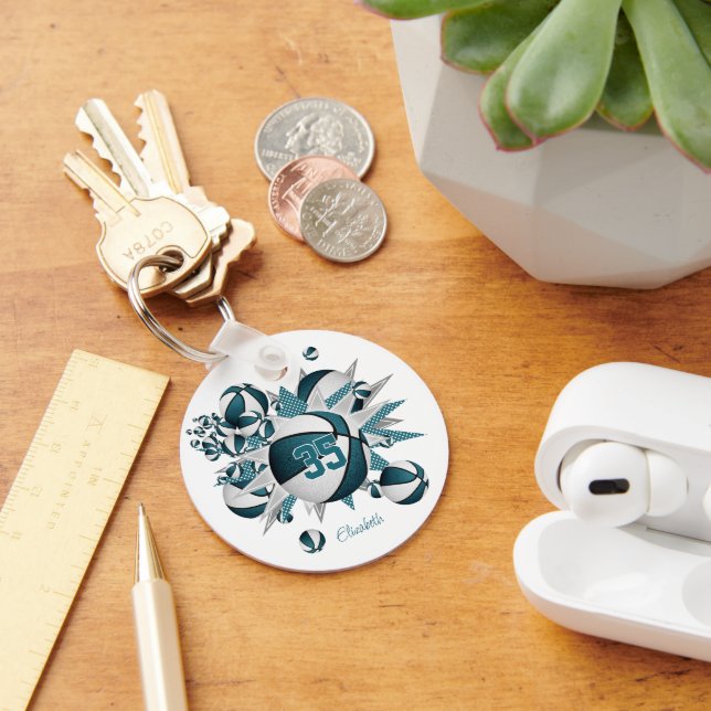 Chaveiro tetal basketball estrelas raparigas presentes meno (Mesa)