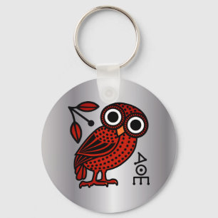 Chaveiro Tetradrachm Moedas de Coruja Ateniense Cuta - Gréc