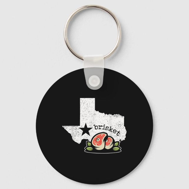Chaveiro Texas Brisket Home State Love Funny Barbecue (Frente)