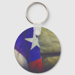 Chaveiro Texas Flag Rustic Lone Star State EUA
