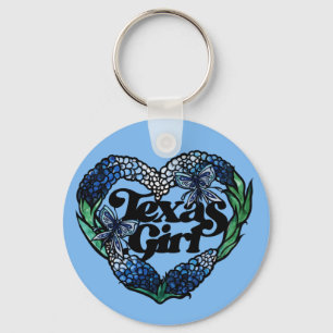 Chaveiro Texas Girl Texas Bluebonnets wildflower texan