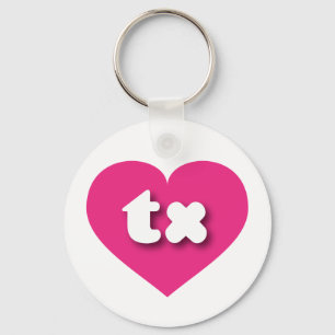 Chaveiro Texas Hot Pink Heart - Amor