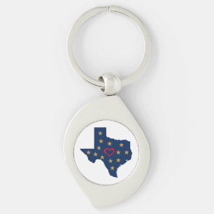 Chaveiro Texas Love and Shining Stars (Estrelas do Amor e L