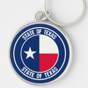 Chaveiro Texas Round Emblem