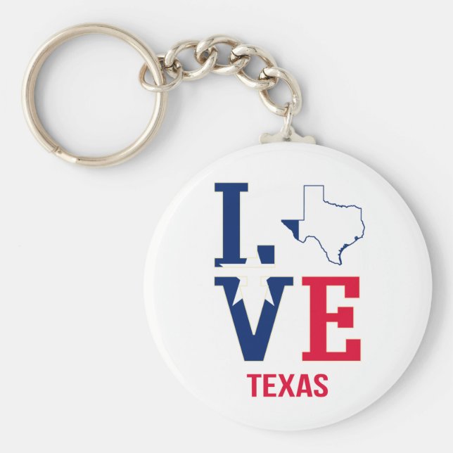 Chaveiro Texas State Love USA (Frente)