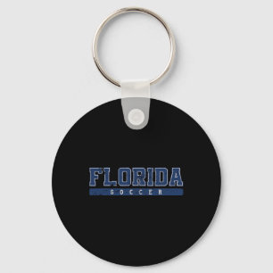 Chaveiro Texto Azul Vintage Florida Soccer