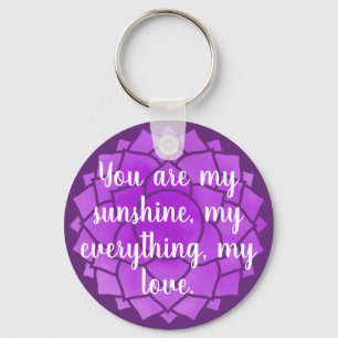 Chaveiro Texto de Amor Flor Floral Chakra Reiki Yogo