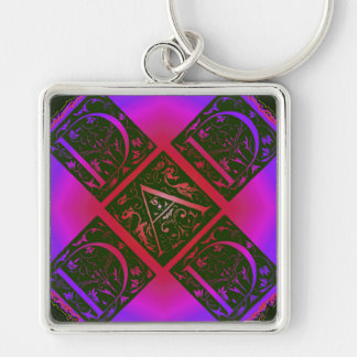 Chaveiro Texto do Rico Roxo e Azul