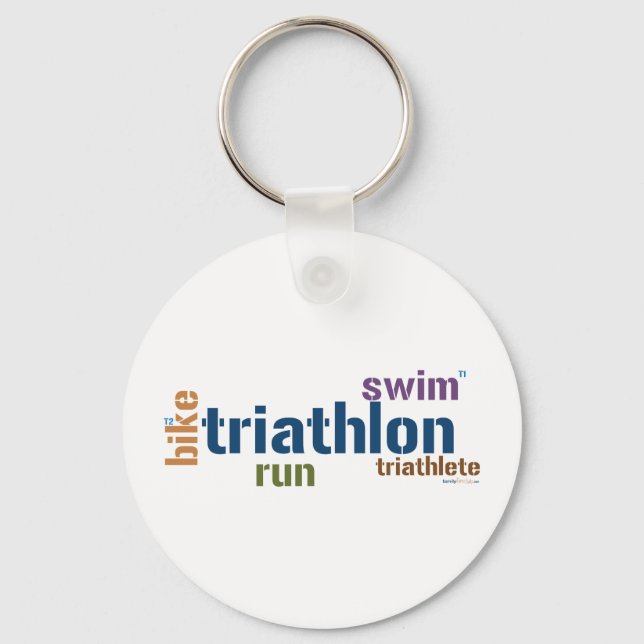 Chaveiro Texto do Triathlon (Frente)