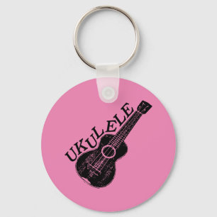 Chaveiro Texto E Imagem Do Ukulele