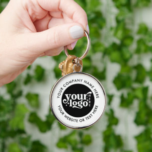 Chaveiro Texto moderno do logotipo comercial da empresa per