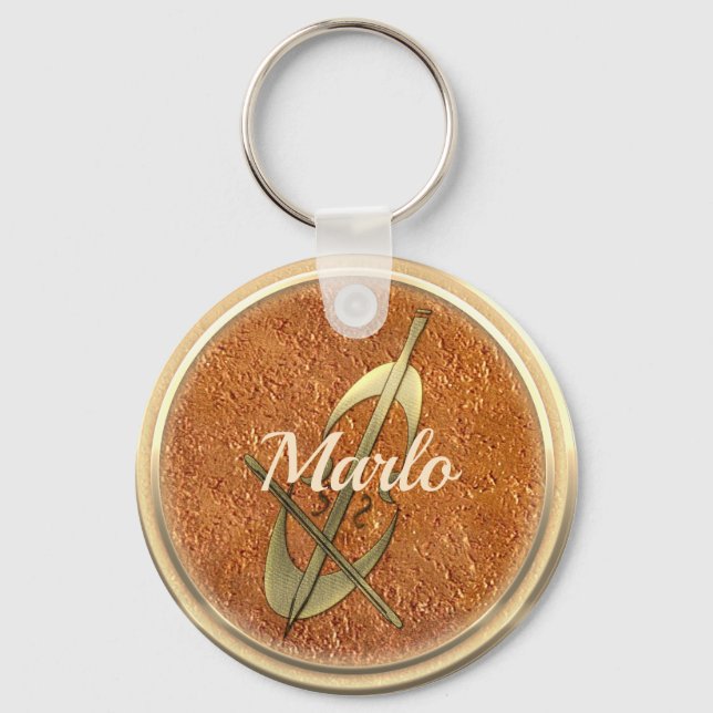 Chaveiro Texto para Adicionar Ventilador de Música (Frente)