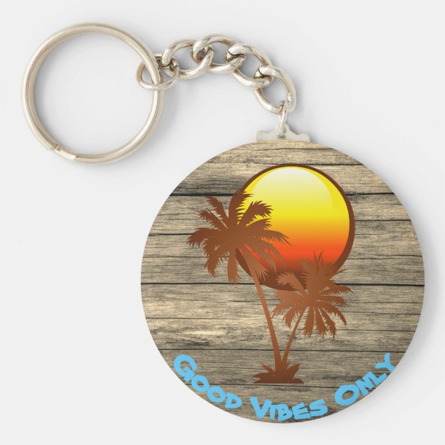 Chaveiro Texto Personalizado - Boas Víblias Apenas Sunset P (Frente)