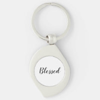 Texto personalizado branco-preto abençoado, bonito