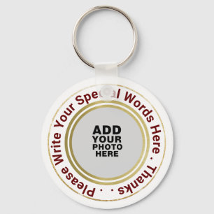 Chaveiro texto personalizado e foto. palavras especiais / m