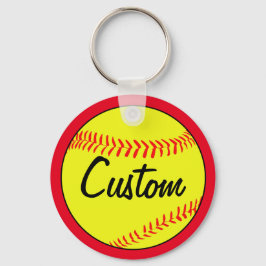 Chaveiro Texto Personalizado - Equipe de Softball Red Fastp