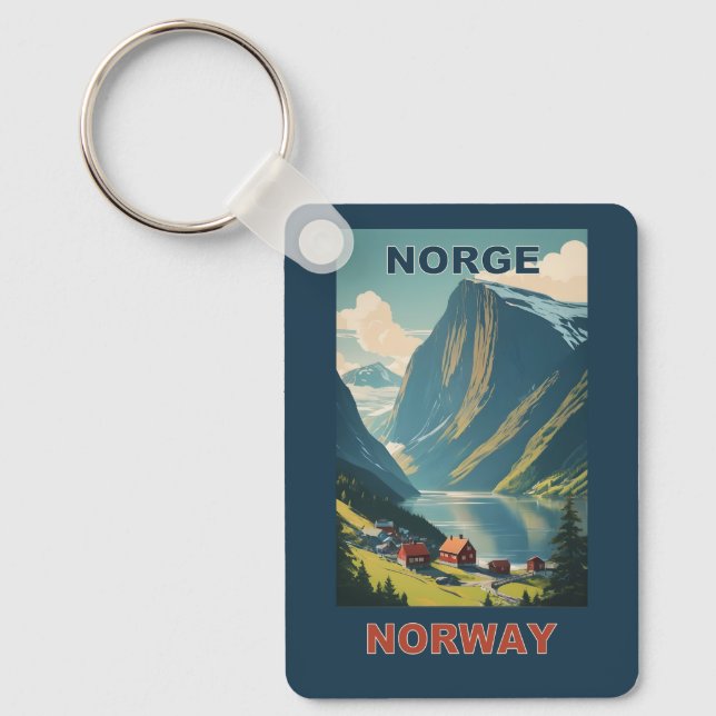 Chaveiro Texto personalizado Noruega (Frente)