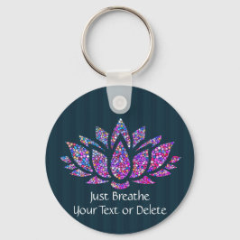 Chaveiro Texto Personalizado Trapil Teto & Rainbow Lotus Fl