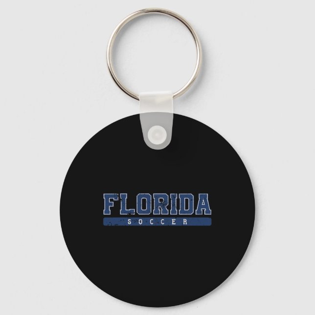 Chaveiro Texto Vintage Azul Futebol Florida  (Frente)