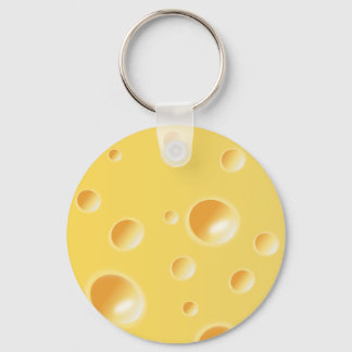 Chaveiro Textura amarela de queijo suíço