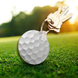 Chaveiro Textura da Bola de Golfe<br><div class="desc">QUATRO! Esta imagem do Golf Ball Dimples é perfeita para cada Golf Lover.</div>