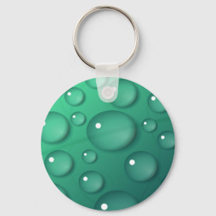 Chaveiro Textura de derramamento de chuva em teal