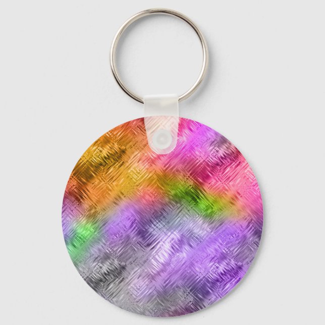 Chaveiro Textura Roxa Glassy Ametrine (Frente)