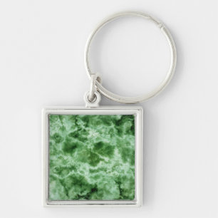 Chaveiro Textura verde de mármore