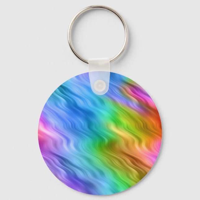 Chaveiro Textura Wavy Azul Pansy (Frente)