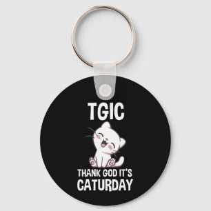 Chaveiro TGIC Graças a Deus É Caturday