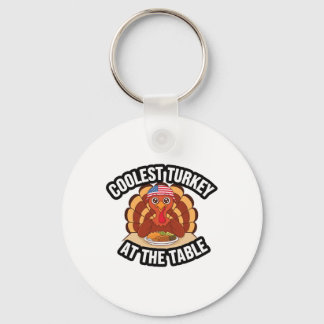 Chaveiro Thanksgiving Coolest Turkey At The Table Thanksgiv