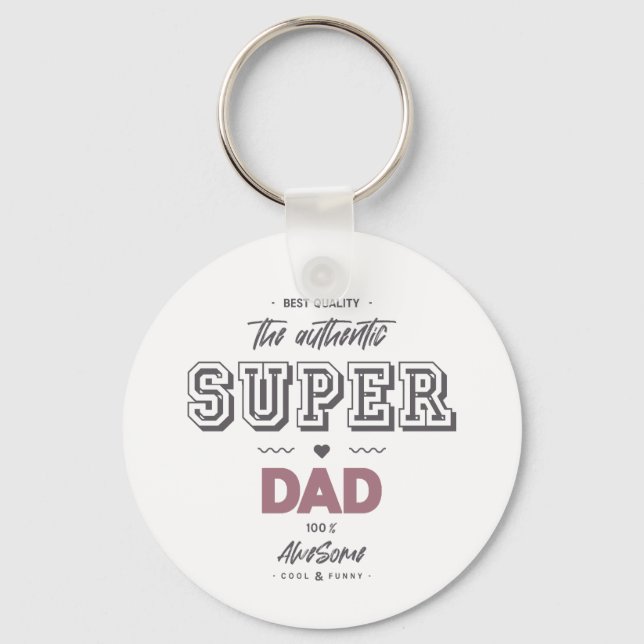 Chaveiro The authentic super dad (Frente)