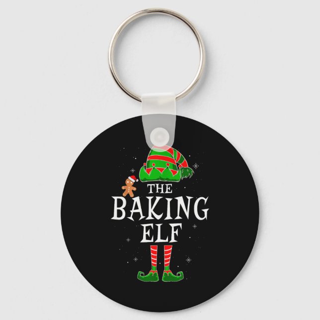 Chaveiro The Baking Elf Group Matching Family Christmas Coo (Frente)