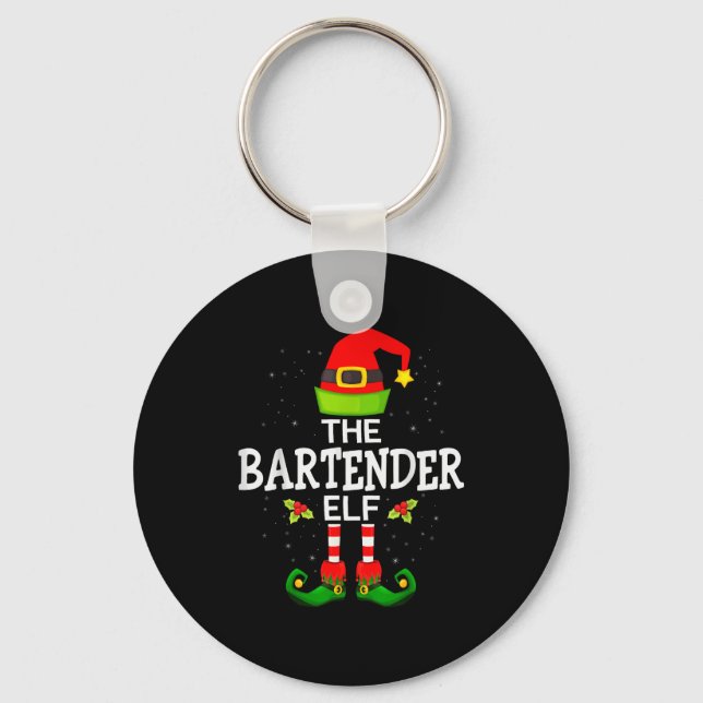 Chaveiro The Bartender Elf Christmas Family Matching Pajama (Frente)